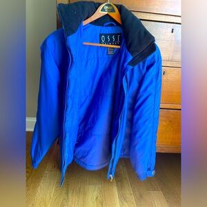 Ossi ski jacket; vintage EUC; size 10, blue